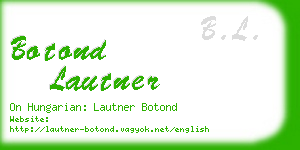 botond lautner business card
